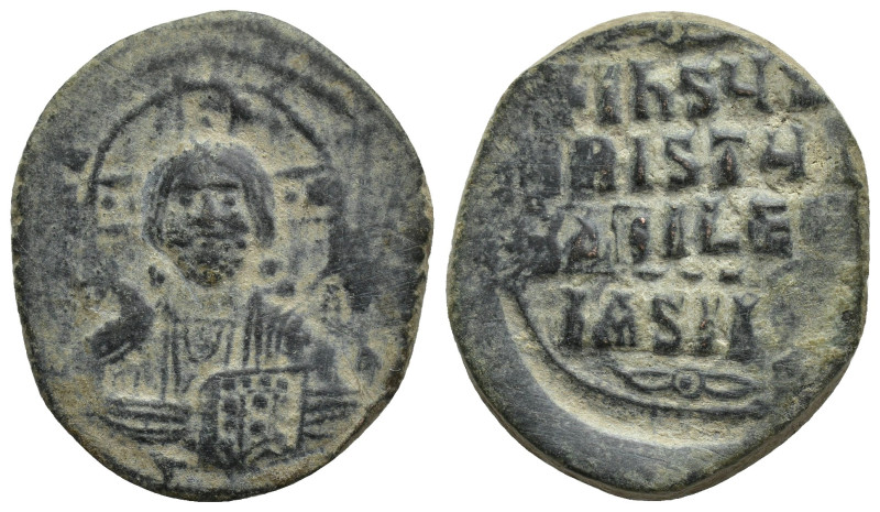 Anonymous Folles. temp. Basil II & Constantine VIII, circa 976-1025. Æ Follis (2...