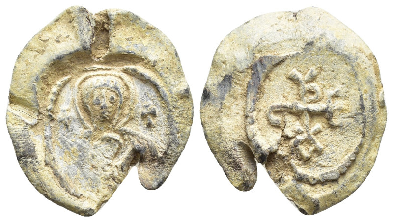 Unidentified Byzantine lead seal, 20 mm, 6.2 gr.