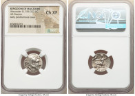 MACEDONIAN KINGDOM. Alexander III the Great (336-323 BC). AR drachm (17mm, 12h). NGC Choice XF. Posthumous issue of Abydus, ca. 310-301 BC. Head of He...