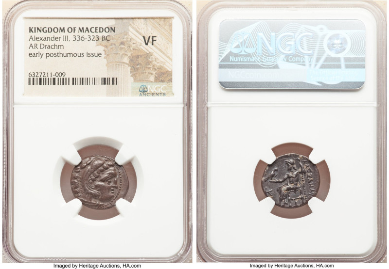 MACEDONIAN KINGDOM. Alexander III the Great (336-323 BC). AR drachm (18mm, 12h)....