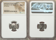 MACEDONIAN KINGDOM. Alexander III the Great (336-323 BC). AR drachm (16mm, 12h). NGC Choice Fine. Lifetime or early posthumous issue of Sardes, ca. 33...