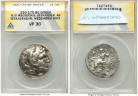 THRACE. Mesembria. Ca. 250-175 BC. AR tetradrachm (31mm, 12h). ANACS VF 30. Posthumous issue in the name and types of Alexander III the Great of Maced...