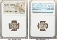 THRACIAN KINGDOM. Lysimachus (305-281 BC). AR drachm (18mm, 12h). NGC XF, scuff. Lifetime issue of Colophon, ca. 301-296 BC. Head of Heracles right, w...