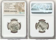 ATTICA. Athens. Ca. 440-404 BC. AR tetradrachm (25mm, 17.16 gm, 10h). NGC Choice AU 5/5 - 3/5. Mid-mass coinage issue. Head of Athena right, wearing e...