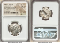 ATTICA. Athens. Ca. 440-404 BC. AR tetradrachm (24mm, 16.98 gm, 9h). NGC Choice VF 4/5 - 4/5. Mid-mass coinage issue. Head of Athena right, wearing ea...