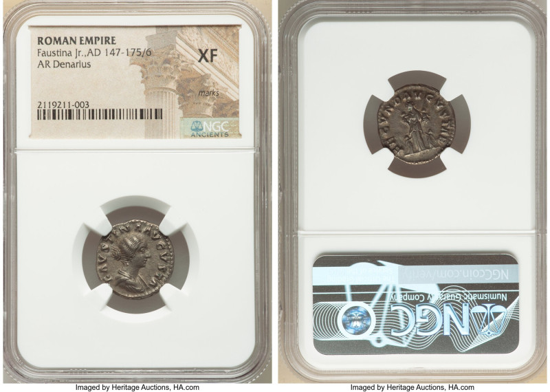 ANCIENT LOTS. Roman Imperial. Lot of five (5) AR denarii. NGC Choice Fine-XF, ma...