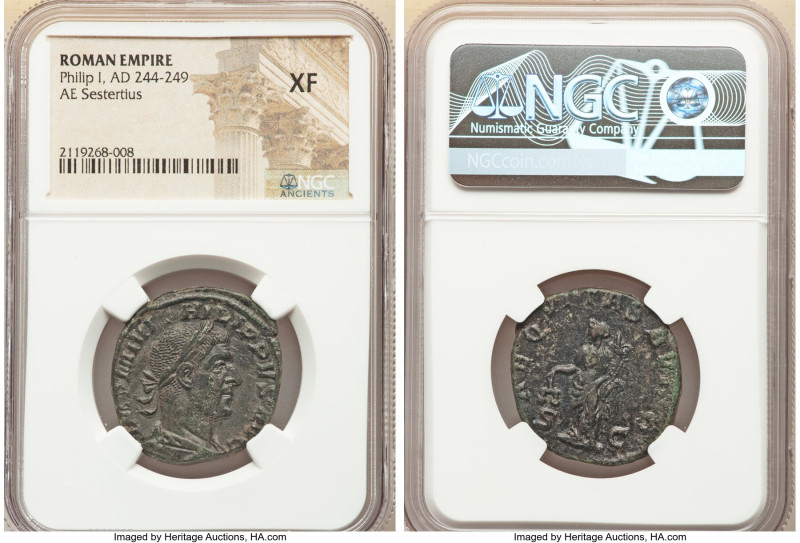 ANCIENT LOTS. Roman Imperial. Lot of five (5) AE issues. NGC Fine-XF, edge filin...