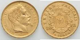 Napoleon III gold 20 Francs 1861-BB AU, Strasbourg mint, KM801.2. 21.2mm. 6.45gm. 

HID09801242017

© 2022 Heritage Auctions | All Rights Reserved