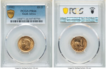 George V gold Proof 1/2 Pound 1952 PR66 PCGS, Pretoria mint, KM42. Mintage: 4,002. Lightly toned satin surfaces with near perfect fields. 

HID0980124...