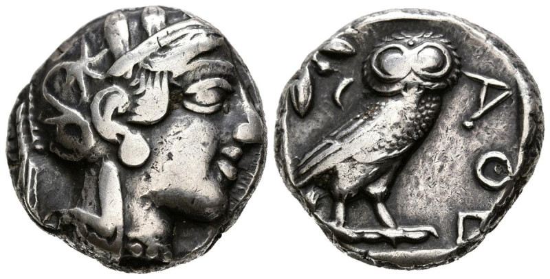 ATTICA, Atenas. Tetradracma. (Ar. 17,15g/23mm). 454-404 a.C. (HGC 4, 1597). Anv:...
