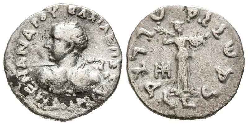 BAKTRIA, Menander I Soter. Dracma. (Ar. 2,37g/17mm). 155-130 a.C. (HGC 12, 193)....