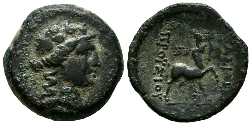 REYES DE BYTHINIA, Prusias II. Ae22. (Ae. 7,05g/22mm). 182-149 a.C. (SNG Copenha...