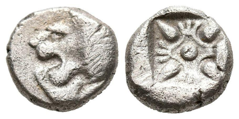 JONIA, Miletos. Obolo. (Ar. 1,11g/9mm). Siglo VI-Siglo V a.C. (SNG kayhan 476/82...