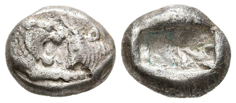 LYDIA, Kroisos. 1/6 Estátera. (Ar. 1,68g/11mm). 561-546 a.C. (SNG Kayhan 1019). ...