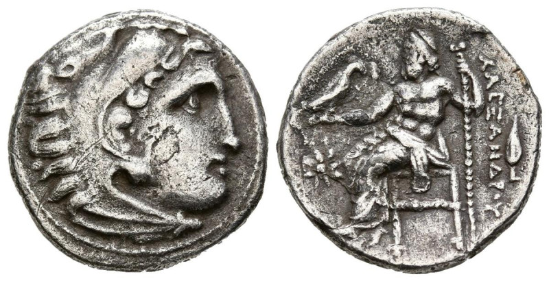 REINO DE MACEDONIA, Alejandro III el Grande. Dracma. (Ar. 3,93g/18mm). 323-319 a...
