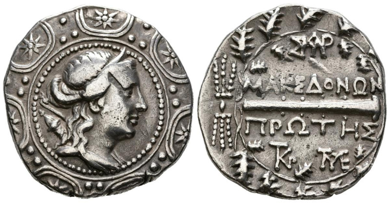 MACEDONIA, Anfípolis. Tetradracma. (Ar. 16,74g/30mm). 167-149 a.C. (SNG Copenhag...