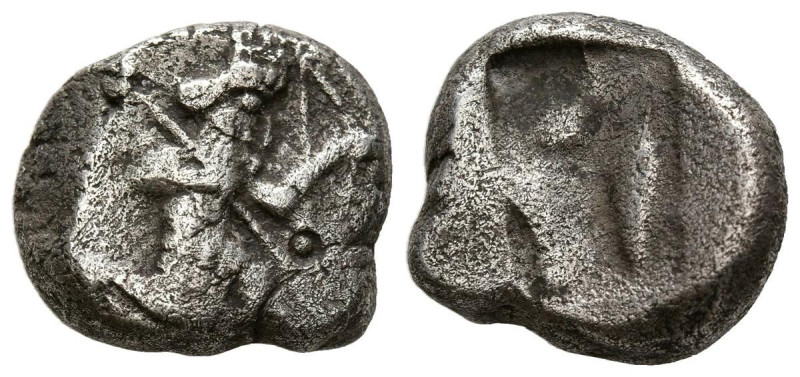 PERSIA, Reino Achaemenida. Siglos. (Ar. 5,37g/15mm). 485-420 a.C. Sardes. (BMC A...