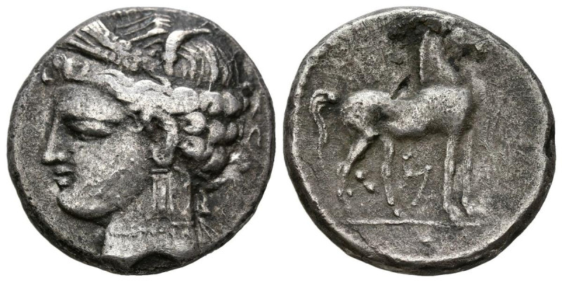 ZEUGITANIA, Cártago. Shekel. (Ar. 6,61g/21mm). 241-238 d.C. (SNG Copenhagen 236)...