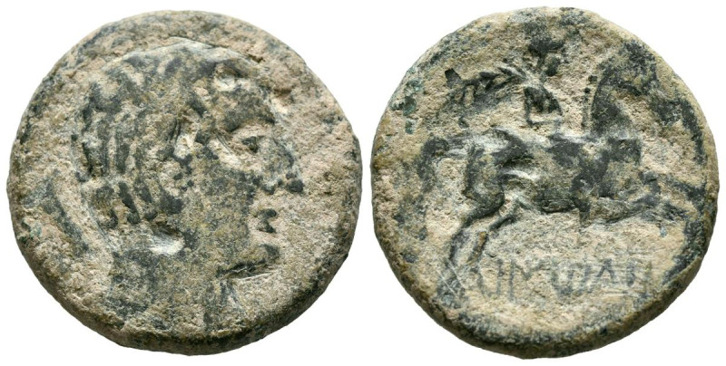 BAITOLO (Badalona, Barcelona). As. (Ae. 11,68g/26mm). 50 a.C. (FAB-190). Anv: Ca...