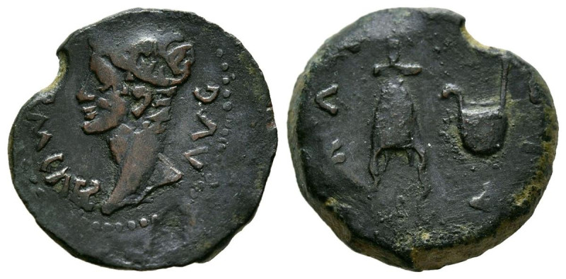 COLONIA PATRICIA (Córdoba). Semis. (Ae. 3,45g/18mm). 27 a.C.-14 d.C. (FAB-1992)....