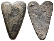 PREMONEDA. Tipo corazón. (Ae. 10,43g/22mm). Siglo VI-Siglo IV a.C. MBC.