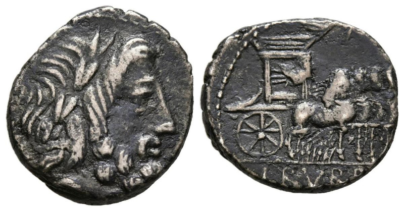 GENS RUBRIA. Denario. (Ar. 3,47g/17mm). 87 a.C. Roma. (FFC 1091; Crawford 348/1)...