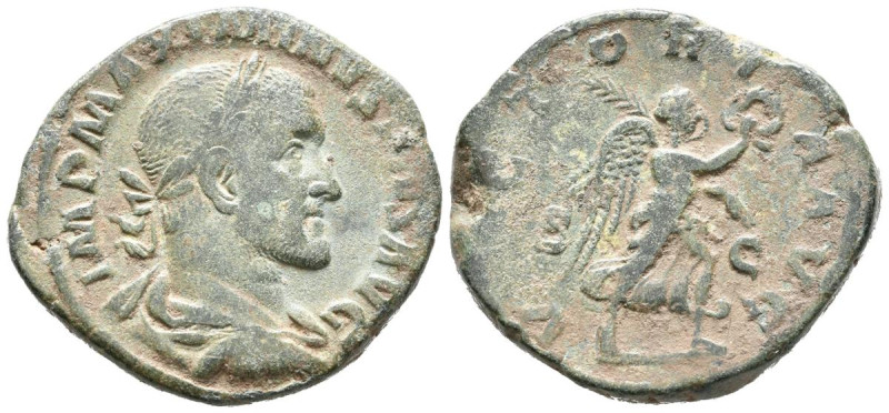 MAXIMINO I. Sestercio. (Ae. 20,33g/32mm). 236 d.C. Roma. (RIC 67). Anv: Busto la...