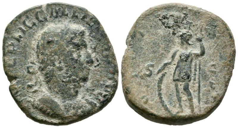 GALIENO. Sestercio. (Ae. 15,99g/28mm). 253-254 d.C. Roma. (RIC 248). Anv: Busto ...