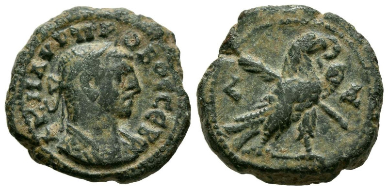 CLAUDIO II. Tetradracma. (Ae. 7,05g/20mm). 269 d.C. Egipto, Alejandría. (Seaby 4...