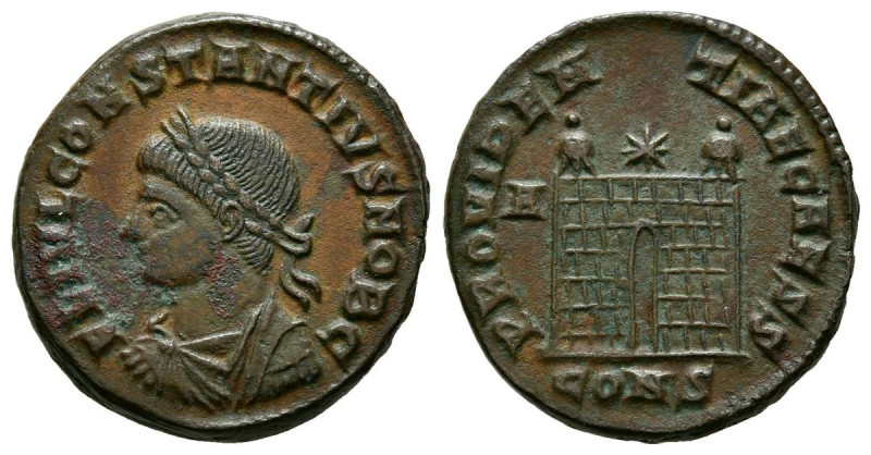 CONSTANCIO II. Follis. (Ae. 3,23g/18mm). 324-337 d.C. Constantinopla. (RIC 10). ...