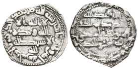 EMIRATO INDEPENDIENTE. Abd al- Rahman II. Dírham (Ar. 1,80g/22mm). 232 H. Al-Andalus. (Vives 201, Frochoso 232.5). MBC.
