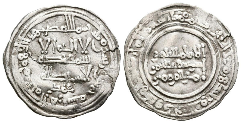 CALIFATO DE CÓRDOBA. Abd al- Rahman III al-Nasir. Dírham (Ar. 2,36g/23mm). 345 H...