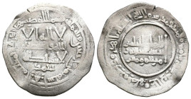 CALIFATO DE CÓRDOBA. Abd al- Rahman III al-Nasir. Dírham (Ar. 2,64g/22mm). 348 H. Madinat al-Zahra. Con Ahmad en I.A. (Vives 443 , I.A. Frochoso 348.7...