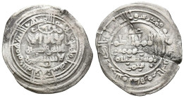 CALIFATO DE CÓRDOBA. Al-Hakam II al-Mustansir. Dírham (Ar. 2,32g/24mm). 353 H. Madinat al-Zahra. Con Abd al-Rahman en II.A. (Vives 451, Frochoso 353.5...