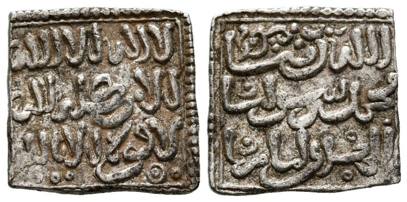 ALMOHADES, Anónimo a nombre del Imam Al-Mahdi. Dirham. (Ar. 1,52g/15mm). Sin cec...