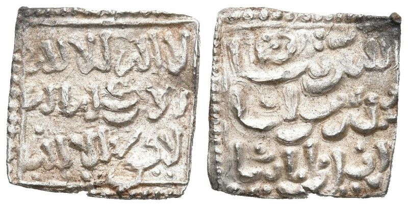 ALMOHADES, Anónimo a nombre de al-Mahdi. Dirham. (Ar. 1,47g/14mm). Sin Ceca. (Vi...