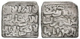 ALMOHADES. Anónima a nombre del imán al-Mahdi. Dírham (Ar. 1,06g/14mm). Bidjaya (Bujía). (Vives 2100, Hazard 1085). BC+.