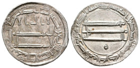 CALIFATO ABASIDA. Harun al-Rashid (AH 170-193/ 786-809 d.C). Dírham (Ar. 2,97g/21mm). 192 H. Madinat al- Salam (Bagdad). (Album 219.2). EBC.