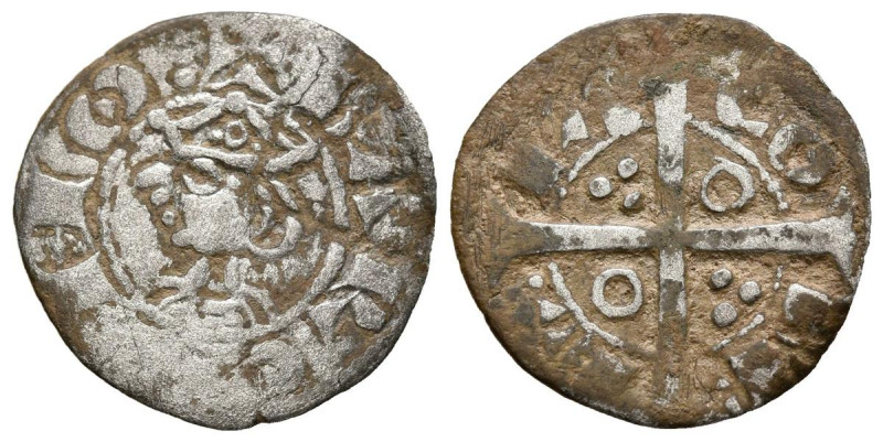 JAIME I (1213-1276). Dinero. (Ve. 0,84g/17mm). Barcelona. (Cru.V.S. 308). Anv: B...