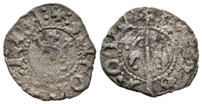 ALFONSO IV (1416-1458). Dinero. (Ve. 0,76g/16mm). Valencia. (Cru.V.S. 830). Anv:...