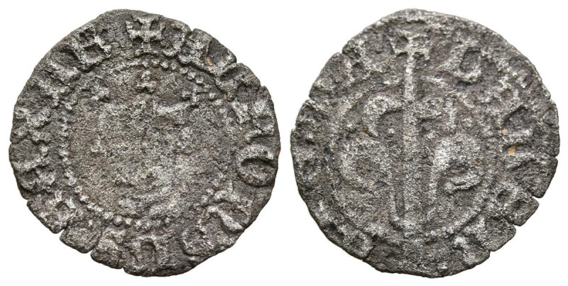 ALFONSO IV (1416-1458). Dinero. (Ve. 0,62g/16mm). Valencia. (Cru.V.S. 866). Anv:...