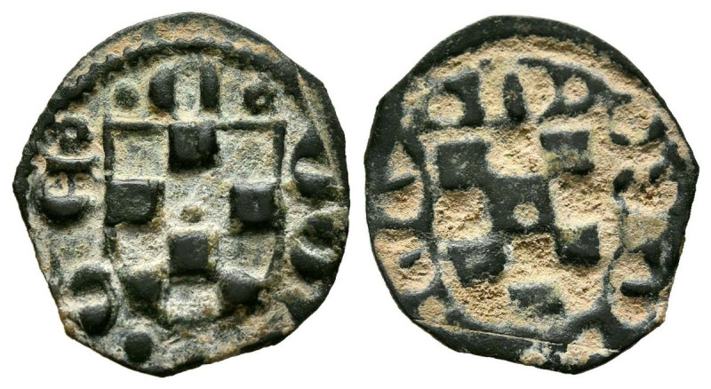 TERESA D'ENTENÇA (1314-1328). Pugesa. (Ae. 0,40g/15mm). Balaguer. (Cru.V.S. 132....