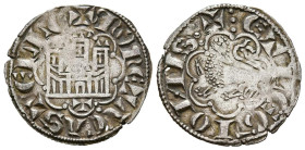 ALFONSO X (1252-1284). Noven (Ve. 0,71g/19mm). S/D. Toledo. (FAB-271). Anv: castillo dentro de grafila lobular y debajo marca de ceca. Leyenda: MONETA...