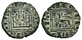 ALFONSO X (1252-1284). Obolo (Ve. 0,38g/14mm). Sin marca de Ceca. (FAB-280). Anv: Castillo dentro de gráfila cuadrada, alrededor leyenda: CASTELLE. Re...