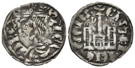 ALFONSO XI (1312-1350). Cornado. (Ve. 0,64g/19mm). Burgos. (FAB-335.1). Anv: Busto coronado de Alfonso XI a izquierda, alrededor leyenda: ALFONS REX. ...
