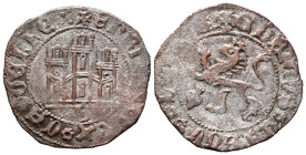 ENRIQUE IV (1454-1474). Maravedí. (Ve. 2,41g/24mm). Sevilla. (FAB-806). Anv: Castillo dentro de gráfila de puntos, debajo marca de ceca S, alrededor l...