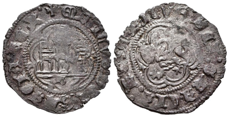 ENRIQUE IV (1454-1474). Blanca (Ve. 1,88g/23mm). S/D. Burgos. (FAB-816). Anv: ca...