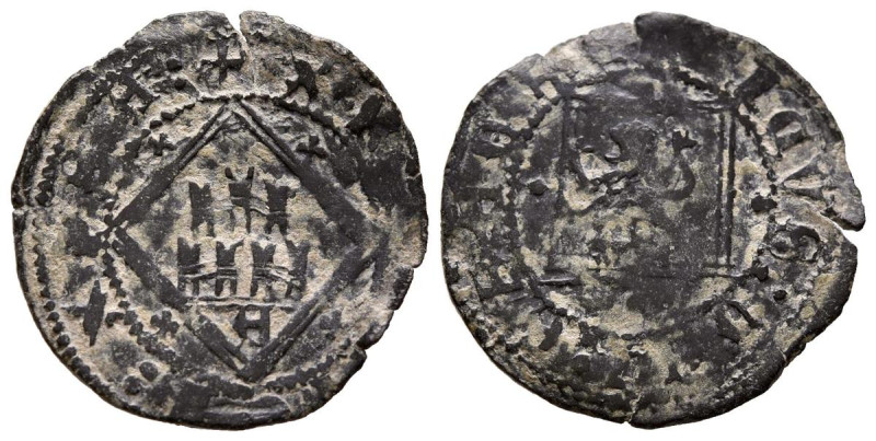 ENRIQUE IV (1454-1474). Blanca de rombo. (Ae. 1,26g/19mm). Avila. (FAB-827). Anv...