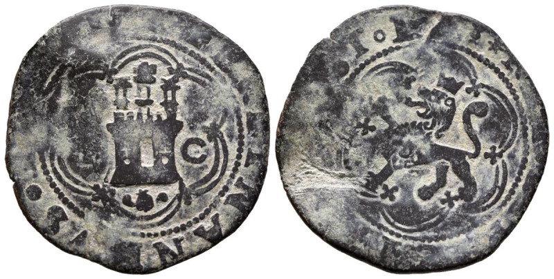 REYES CATOLICOS (1474-1504). 2 Maravedís. (Ae. 5,36g/29mm). S/D. Granada. (Cal-2...