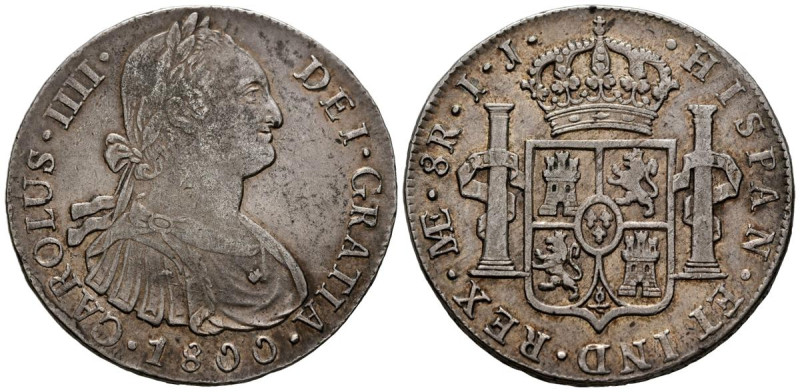 CARLOS IV (1788-1808). 8 Reales. (Ar. 26,24g/41mm). 1800. Lima IJ. (Cal-2019-918...